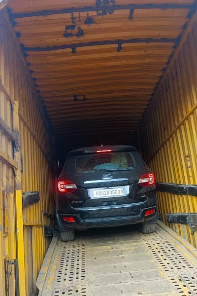 Car transport loading